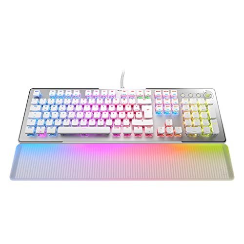 Roccat Vulcan II Max White Gaming Tastatur Interrupteur linéaire Rouge