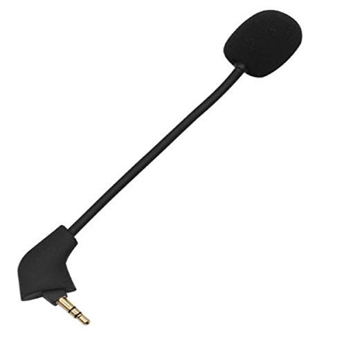 NewTH Microphone pour Kingston HyperX Cloud, Cloud X Cloud Core Cloud II, Cloud 2 Cloud Pro Silver, casque de jeu, filaire, avec réduction du bruit, 3,5 mm, mini microphone de rechange de 10 cm