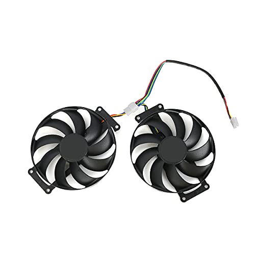 inRobert Ventilateur de carte graphique 87 mm 6 broches RTX2060S RTX1660S pour ASUS Dual RTX 2060 2070 1660 Super EVO