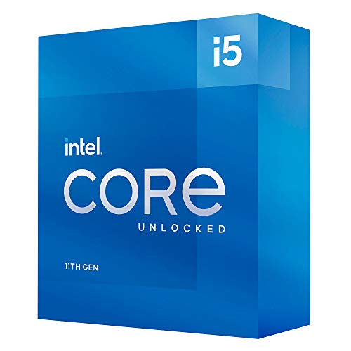 Intel® Core™ i5-11600K Processeur débloqué pour PC de Bureau, 6 cœurs jusqu'à 4,9 GHz, LGA1200 (chipset Intel® série 500 et Certains chipsets série 400) 125 W