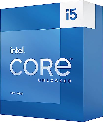 Intel Core i5-13600K Processeur de Bureau 14 cœurs (6 P-Cores 8 cœurs E-Cores) 24M Cache, jusqu'à 5,1 GHz