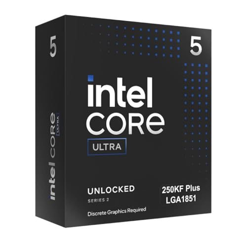 Intel® Core™ Ultra 5 Processor 250KF Plus 18 (6 P-Cores 12 E-Cores) up to 5.3 GHz