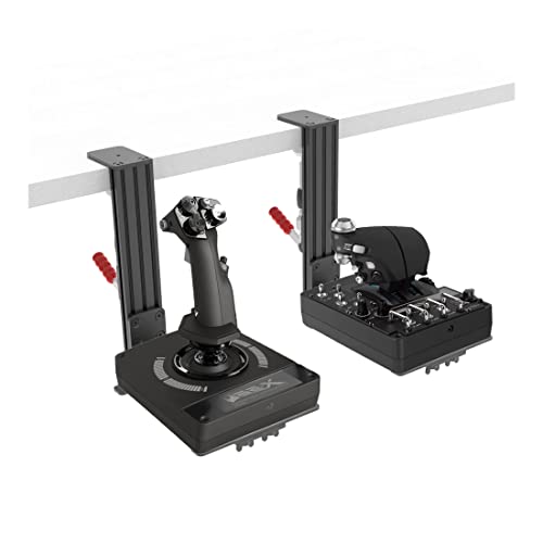 Hikig Lot de 2 Supports de Bureau pour joysticks Logitech, Thrustmaster et VKB Hotas – Compatible avec X52 X52 Pro X56 X56 Rhino et Plus Encore