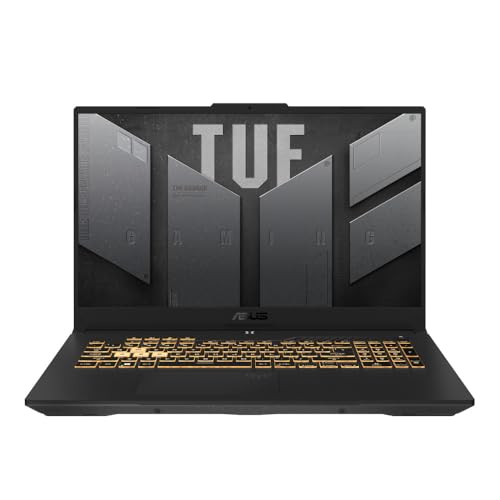 ASUS TUF F17 Ordinateur portable de jeu 2024 17,3 FHD 1920 x 1080 IPS 144 Hertz Intel Core i7-13620H NVIDIA GeForce RTX 4060 8 Go GDDR6 32 Go DDR5 4 To SSD Clavier rétroéclairé Thunderbolt 4 Wi-Fi 6