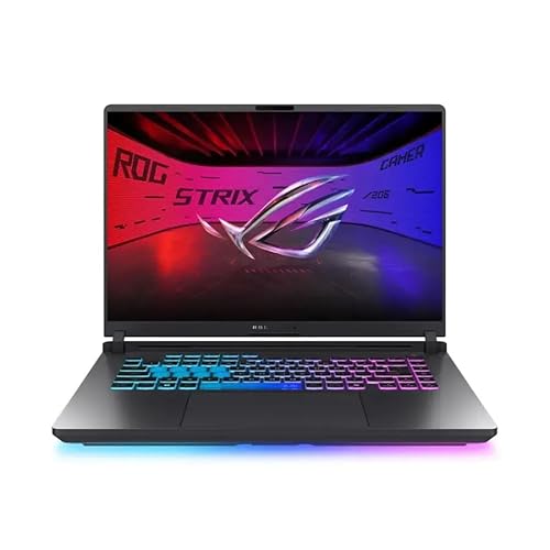 ASUS ROG Strix G16 Gaming Laptop 2025 16 WUXGA 1920 x 1200 Écran IPS Intel Core i7-14650HX NVIDIA GeForce RTX 5060 8 Go GDDR7 64 Go DDR5 8 To SSD rétroéclairé K Wi-Fi 7 Bluetooth 5.4 Windows 11 Pro