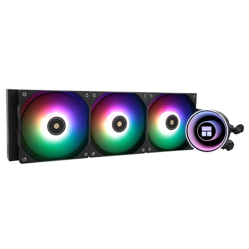 TR-Thermalright Frozen Notte 360 ARGB V2 Liquide CPU Refroidisseur à effet de lumière miroir infinie Refroidissement Aio 360 mm 3 ventilateurs PWM 2000RM, pour AMD AM4 AM5, Intel LGA1851 1700 115x