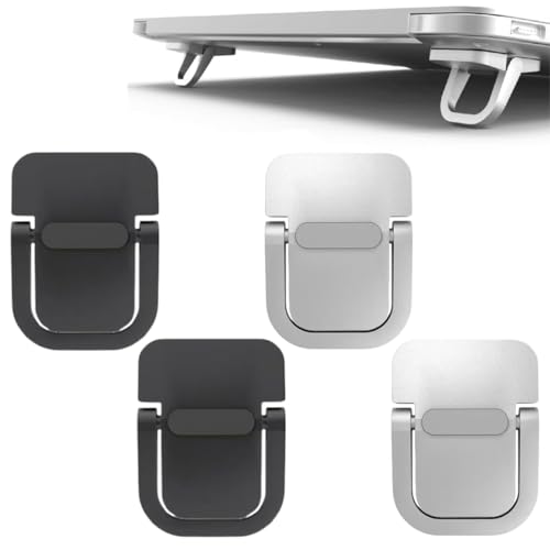 Mini Support pour Ordinateur Portable,4 Pièces,Élévation De Clavier Portable Pour Bureau,ordinateur portable de refroidissement, pour Notebook et Clavier
