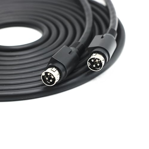 HiVi-Swan D100 Edifier R1700BT Câble de liaison pour haut-parleur maître esclave 4 broches mâle vers mâle, câble audio en cuivre pur haute flexibilité, fil d'interconnexion double blindage