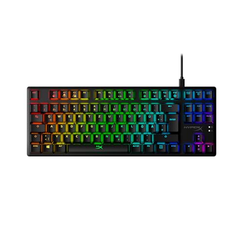 HyperX Alloy Origins Core – Clavier Gaming mécanique RGB, sans pavé numérique, HyperX Red switches (QWERTZ)