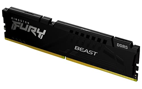 Kingston FURY Beast Noir DDR5 32Go 5600MT s CL40 DIMM Mémoire pour PC de Gamer Module Simple Intel XMP - KF556C40BB-32