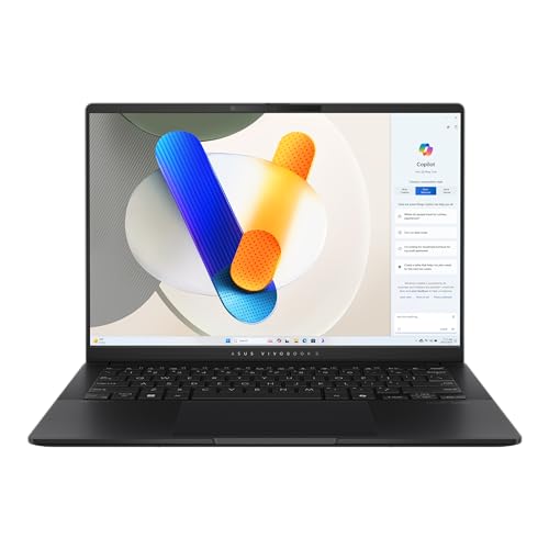 ASUS Ordinateur portable 2024 | Vivobook | 14 1920 x 1200 OLED | Processeur Intel Core Ultra 9 185H 16 cœurs | LPDDR5 16 Go | SSD 1 To | Windows 11 Home | Wi-Fi 6E - KB rétroéclairé - Caméra 1080p