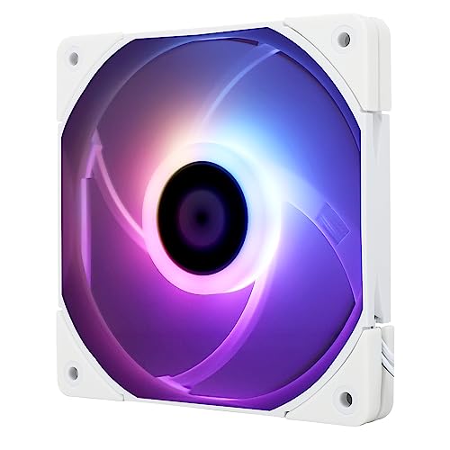 Thermalright Ventilateur de boîtier TL-C12015W-S ARGB 120 mm, haute performance, 4 broches PWM
