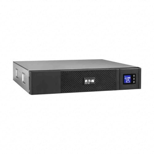 Eaton Onduleur 5SC 1500 IEC Rack 2U - Line-Interactive UPS - 1500VA (8 Prises IEC 10A) - Régulation de Tension (AVR) - UPS avec Afficheur et Interface USB (Cable USB Inclus) - Noir (5SC1500IR)