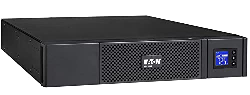 Eaton UPS 5SC 3000 Tour rack 2U – Système d'alimentation sans interruption – 3000 VA (8 prises Schuko IEC10A 1 prise Schuko IEC16A) Écran et interface USB (câble USB inclus), noir (5SC3000IRT)