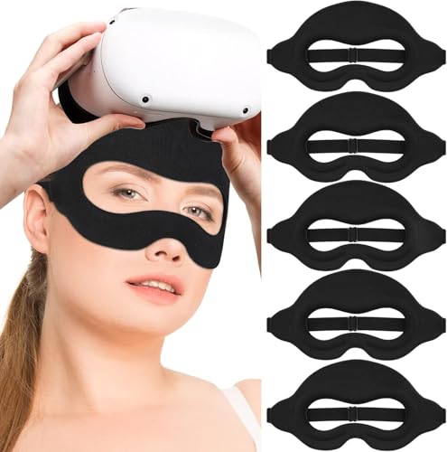 Masque de transpiration VR pour Meta Quest 3 2 Pro, protection respirante contre la transpiration pour les entraînements en réalité virtuelle, couverture du visage absorbante pour les jeux secs et