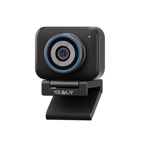 YoloLiv YoloCam S3, Webcam de Streaming 4K, contrôle de Type DSLR, Effets cinématographiques, Zoom 4X, HDR, vidéo Non compressée, autofocus PD optimisé | USB-C pour PC et Mac