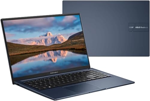 ASUS VivoBook 15 Ordinateur portable fin et léger, écran FHD de 15,6 , processeur Intel Core i3-1215U, 8 Go de RAM DDR4, SSD PCIe 512 Go, mode Windows 11 Home S, bleu silencieux, F1504ZA-AS34