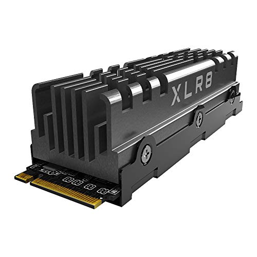 PNY XLR8 CS3140 M.2 NVMe Gen4 x4 SSD Interne avec Heatsink 1 to, Vitesse de Lecture jusqu'à 7500 Mo s, Vitesse d'écriture jusqu'à 5650 Mo s Noir