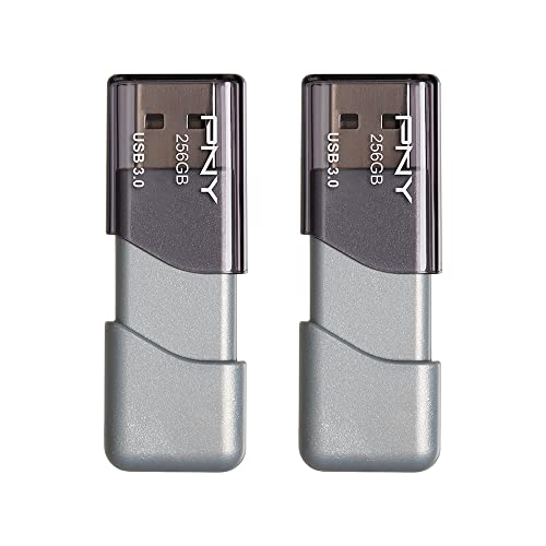 PNY Lot de 2 clés USB 3.0 Turbo Attaché 3 256 Go