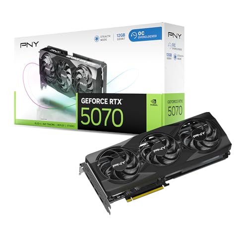 PNY Carte Graphique GeForce RTX™ 5070 12GB OC Triple Fan DLSS 4