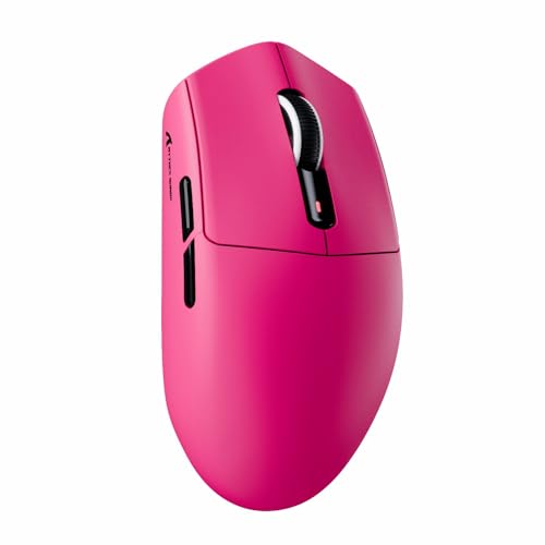 ATTACK SHARK G3 Souris Gaming sans Fil, 59g Superlight, 25000 DPI, Capteur PixArt PAW3311, 80 Millions de Clics, Bluetooth 2.4G Filaire, Batterie 500mAh G305 Souris Gamer, pour PC Mac, Rouge Berry