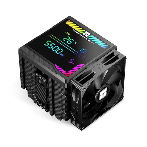 Thermalright Peerless Assassin 140 Refroidisseur de processeur numérique noir, double ventilateurs PWM avec vitesse de 1850 tr min, prend en charge Intel lga1700 1851 115X 2011 1200, AMD AM4 AM5