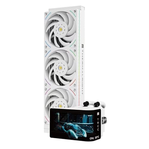 Thermalright Wonder Vision 360 UB ARGB Refroidisseur de processeur AIO, radiateur de 360 mm, écran incurvé 2K 60 Hz avec résolution de 2400 x 1080, pour AM4 AM5, Intel LGA1851 1700, pompe haute
