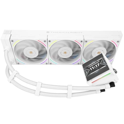 Thermalright Hyper Vision 360 ARGB Refroidisseur d'eau pour processeur AIO, spécification PC 360°, écran LCD IPS avec résolution 480 x 480, pour AM4 AM5 pompe haute performance Intel 1700 1851