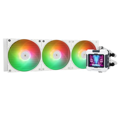 Thermalright FW360 Blanc ARGB Refroidissement Eau, Écran LCD IPS 320 * 240, Refroidisseur Liquide pour AMD Intel LGA1700 AM4 AM5
