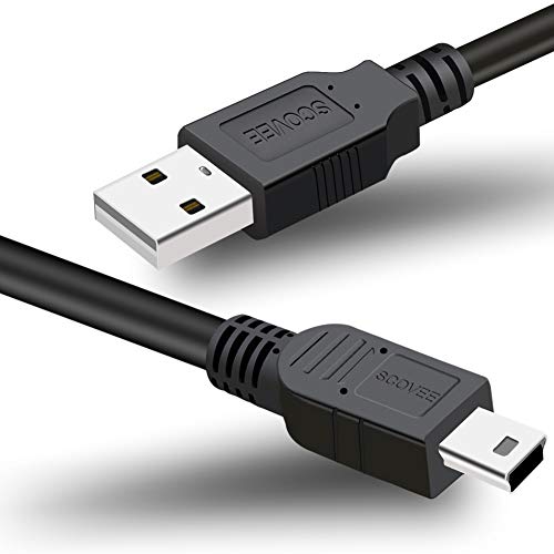 SCOVEE Câble d'alimentation USB de rechange pour microphone d'enregistrement Blue Yeti, microphone USB Blue Yeti Pro, micro Snowball iCE occultant, mini câble de charge, câble de charge Mini-B