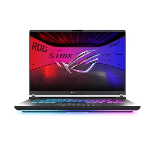 ASUS Ordinateur portable de jeu ROG Strix G16, écran 16 144 Hz WUXGA FHD, GPU NVIDIA GeForce RTX 5050, processeur AMD Ryzen 9 9955HX, 32 Go de RAM DDR5, 1 To SSD, clavier RVB rétroéclairé, Windows 11
