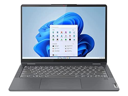 Lenovo IdeaPad Flex 5 82R9 Ordinateur portable 2023 14 1920 x 1200, AMD Ryzen 5 5500U, 6 cœurs, carte graphique AMD Radeon, 16 Go LPDDR4, 512 Go SSD, clavier rétroéclairé, empreintes digitales, Wi-Fi