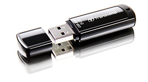 Transcend JetFlash 350 Clé USB 8Go USB 2.0 Mémoire portable Plug-and-Play pour PC Mac Portable - TS8GJF350