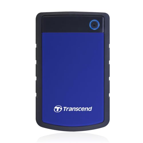 Transcend 4To Disque dur portable robuste StoreJet 25H3, Bouton Sauvegarde