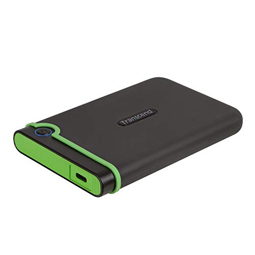 Transcend StoreJet 25M3C Disque dur externe robuste 2TB interface USB Type-C USB 3.1 Gen 1 Gris fer - TS2TSJ25M3C