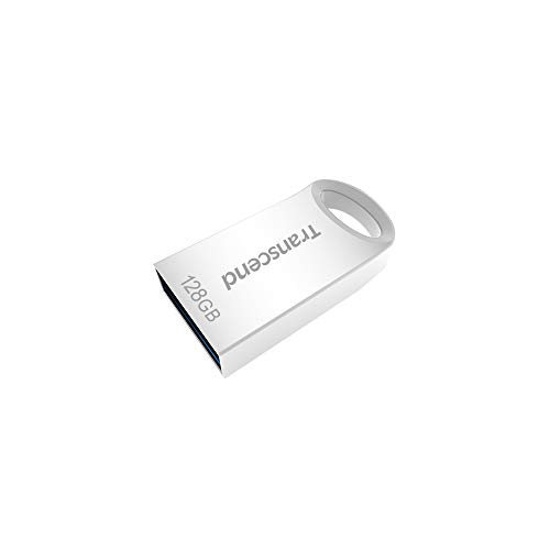 Transcend JetFlash 710S Clé USB 128GB, Petite et compacte 3.1 Gen 1 (pour Porte-clés), Argent - TS128GJF710S