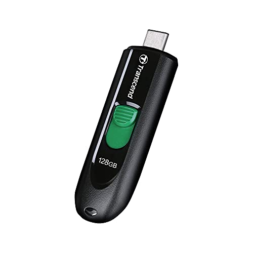 Transcend 128GB JetFlash 790 USB 3.0 Flash Thumb Drive, Type-C, Black