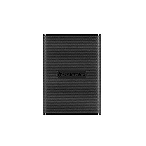 Transcend 250Go ESD270C SSD portable, 520 Mo s, format Carte, USB-C | SSD externe USB 3.2 Gen 2, sauvegarde en un clic, déverrouillage par mot de passe à usage unique