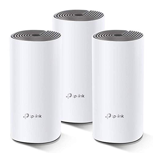 TP-Link Deco E4 Système Wi-Fi maillé pour toute la maison, sans couture et rapide (AC1200) pour grande maison, fonctionne avec Amazon Echo Alexa, remplacement du routeur et du booster WiFi, contrôle