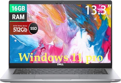 Dell Latitude 5320 Ordinateur portable professionnel, 13,3 FHD (1920 x 1080), Intel Core i5-1145G7 2,6 GHz, SSD 512 Go, RAM 16 Go, clavier QWERTY américain, Windows 11 Pro (renouvelé)