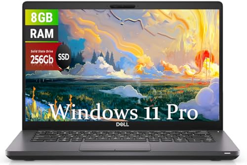 Dell Latitude 5400 Ordinateur Portable Professionnel, 14 FHD(1920x1080), Intel Core i5-8350 1.7GHz, 8GB RAM DDR4, 256GB SSD, Clavier QWERTY américain, Windows 11 Pro (renouvelé)