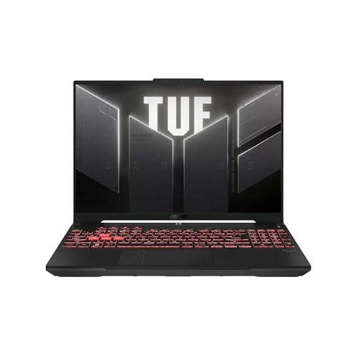 ASUS Ordinateur portable TUF Gaming A16 AMD Ryzen 7 7445HS, écran Full HD 145 Hz, NVIDIA GeForce RTX 4050, 32 Go de RAM DDR5, 2 To SSD, clavier rétroéclairé, Windows 11 Pro