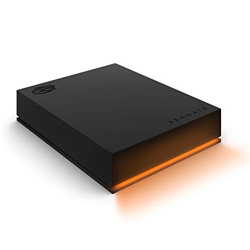 Seagate FireCuda Gaming Hard Drive, 5 To, Disque Dur Externe Portable HDD, USB-C, USB 3 2, voyants LED RVB, 3 Ans Services Rescue (STKL5000400)