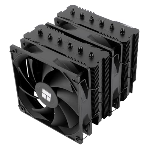 Thermalright Peerless Assassin 120 SE Refroidisseur de processeur noir, 6 tuyaux de chaleur pour PC, double tours et double ventilateurs PWM, refroidissement par air pour AMD AM4 AM5 et Intel