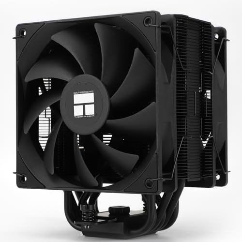 Thermalright Burst Assassin 120 EVO DARK Refroidisseur à air silencieux PWM pour processeur Intel LGA1851 1700 1150 1151 1200 et AM4 AM5, noir brossé
