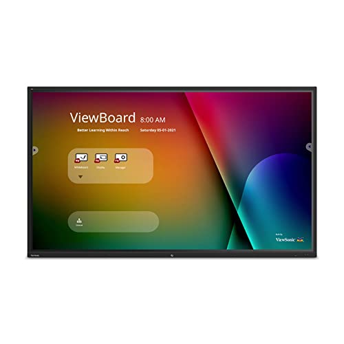 ViewSonic ViewBoard IFP9850-3 - Classe 98 écran LED - Interactive - avec possibilité d'insertion de PC et Un écran Tactile (Multi Touch) - 4K UHD (2160p) 3840 x 2160 - D-LED Backlight