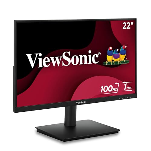 ViewSonic Ecran 22 VA220-H 16 9 1920x1080 LED SuperClear VA 250 CD m² 1ms 100Hz HDMI VGA VESA 75x75 Inclinaison