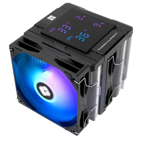 Thermalright Peerless Assassin 120 Refroidisseur de processeur numérique ARGB avec double tour et double ventilateur, refroidisseur d'air pour processeur AM4 AM5, Intel LGA1851 1700 115X 1200 Noir