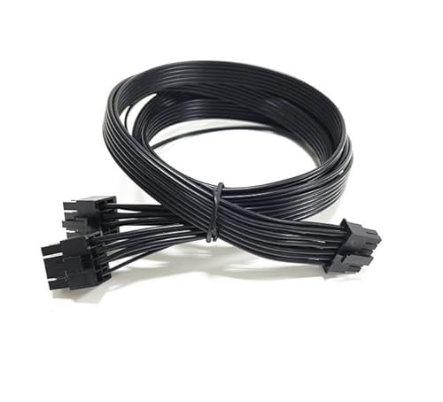 lilila-ree Câble d'alimentation 12 V HPWR 600 W PCIe 5.0 double 8 broches vers 16 broches pour Corsair pour modèles Corsair Type3 Type4 AXi, HXi, HX, RMi, RMX, RMe, RM, SF, CXF, Lian Li SP850, etc