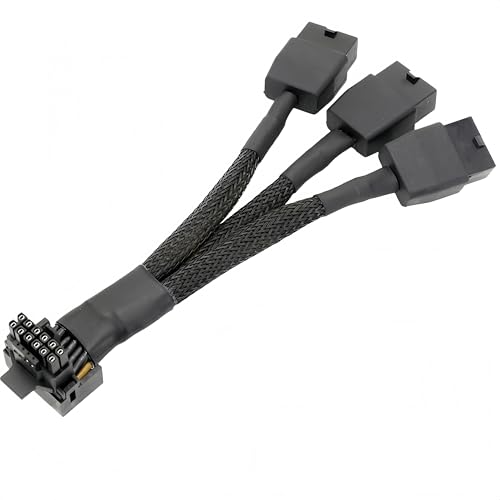 lilila-ree ATX 3.0 PCIe 5.0 Câble d'alimentation triple 8 broches vers 12VHPWR 16 broches compatible avec tous les GPU PCIe 5.0 avec Nvidia 12VHPWR 16 broches RTX4080 RTX4090 RTX3090ti